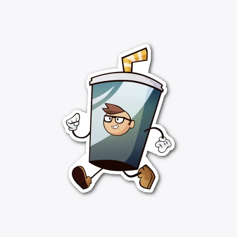 Sippy Soda Sam - 4" Die Cut Sticker